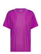 Asmc Tpa Tee Tops T-shirts & Tops Short-sleeved Purple Adidas By Stella McCartney