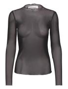 Deshkb Ls Tee Tops T-shirts & Tops Long-sleeved Black Karen By Simonsen