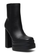 Biazoe Platform Boot Carnation Shoes Boots Ankle Boots Ankle Boots With Heel Black Bianco