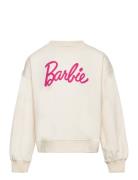 Tnbarbie Sweatshirt Tops Sweatshirts & Hoodies Sweatshirts Cream The New