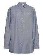 Sherlynrs Shirt Tops Shirts Long-sleeved Blue Résumé