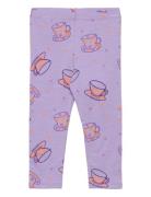 Sgbpaula Teacups Leggings Bottoms Leggings Purple Soft Gallery