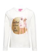 Long-Sleeved T-Shirt Tops T-shirts Long-sleeved T-Skjorte White Barbie