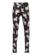 Leggings Br Aop Unicorn Bottoms Leggings Black Lindex