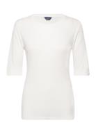 Slim Lightweight Ss T-Shirt Tops T-shirts & Tops Short-sleeved White GANT