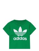Trefoil Tee Sport T-Kortærmet Skjorte Green Adidas Originals