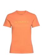 Terrex Classic Logo T-Shirt Sport T-shirts & Tops Short-sleeved Orange Adidas Terrex