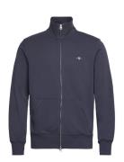 Reg Shield Full Zip Sweat Tops Sweatshirts & Hoodies Sweatshirts Blue GANT