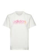 W Lin Spw Gt Sport T-shirts & Tops Short-sleeved White Adidas Sportswear