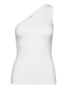 Cotton Modal Shoulder Tank Tops T-shirts & Tops Sleeveless White Calvin Klein