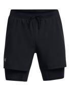 Ua Launch 5'' 2-In-1 Shorts Sport Shorts Sport Shorts Black Under Armour