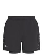Nwlfast 2In1 Zip Pocket Shorts W Sport Shorts Sport Shorts Black Newline
