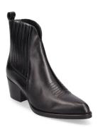 264-Donovan-Bis Cuir Shoes Boots Ankle Boots Ankle Boots With Heel Black Jonak Paris