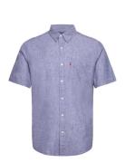 S/S Sunset 1 Pkt Standrd Coast Tops Shirts Short-sleeved Blue LEVI´S Men