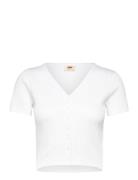 Monica Ss White + Tops T-shirts & Tops Short-sleeved White LEVI´S Women