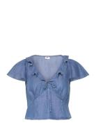 Mylene Blouse Vacation Mode 2 Tops Blouses Short-sleeved Blue LEVI´S Women