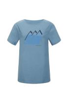 W Frøya Sport T-shirts & Tops Short-sleeved Blue Skogstad