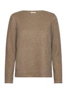 Cozy Rib Sweatshirt Tops Knitwear Jumpers Beige Tom Tailor