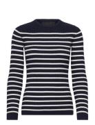 Lr-Agnes Tops Knitwear Jumpers Navy Levete Room