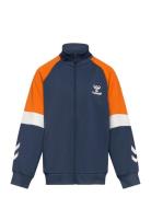 Hmlchip Zip Jacket Tops Sweatshirts & Hoodies Sweatshirts Blue Hummel