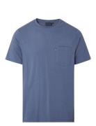 Travis Tee Tops T-Kortærmet Skjorte Blue Lexington Clothing
