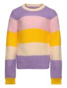 Kognikka Ls Stripe O-Neck Knt Tops Knitwear Pullovers Multi/patterned Kids Only