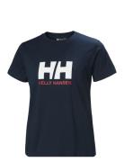 W Hh Logo T-Shirt 2.0 Sport T-shirts & Tops Short-sleeved Navy Helly Hansen