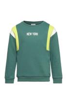 Nmmtenne Ls Loose Swe Bru Pb Tops Sweatshirts & Hoodies Sweatshirts Green Name It