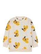 Mouse All Over Jacquard Cotton Jumper Tops Knitwear Pullovers Yellow Bobo Choses