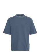 Cftue Relaxed Fit Tee With Chest Pr Tops T-Kortærmet Skjorte Blue Casual Friday