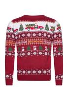 Driving Home For Christmas Tops Knitwear Round Necks Red Christmas Sweats