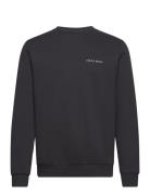 Embroidered Crew Neck Sweatshirt Tops Sweatshirts & Hoodies Sweatshirts Navy Lyle & Scott
