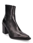 New Edgy Bootie Shoes Boots Ankle Boots Ankle Boots With Heel Black Apair
