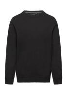Knit Cotton Sweater Tops Sweatshirts & Hoodies Sweatshirts Black Mango