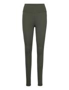 Women’s Stretch Tech Back Pocket Tights Sport Running-training Tights Khaki Green RS Sports