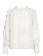 Eskelinepw Sh Tops Shirts Long-sleeved White Part Two