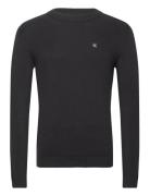Ck Embro Badge Sweater Tops Knitwear Round Necks Black Calvin Klein Jeans