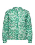Blouse Indra Tops Blouses Long-sleeved Green Lindex