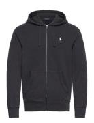 Loopback Fleece Full-Zip Hoodie Tops Sweatshirts & Hoodies Hoodies Black Polo Ralph Lauren