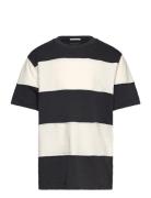 Regular Cutline T-Shirt Tops T-Kortærmet Skjorte Multi/patterned Tom Tailor