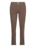 Janice-Cw - Jeans Bottoms Trousers Straight Leg Brown Claire Woman