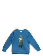 Snufkin Sweatshirt Tops Sweatshirts & Hoodies Sweatshirts Blue Martinex