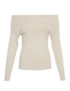 Mschinasofia Rachelle Pullover Tops Knitwear Jumpers Beige MSCH Copenhagen