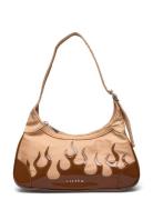 Thora - Flame Shoulder Bag Bags Small Shoulder Bags-crossbody Bags Brown Silfen