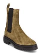 Bottines Suede Coda Shoes Boots Ankle Boots Ankle Boots Flat Heel Green Ba&sh