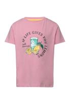 Tnkamilla S_S Tee Tops T-Kortærmet Skjorte Pink The New