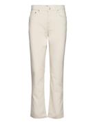 High-Rise Straight Ankle Jean Bottoms Jeans Straight-regular Cream Lauren Ralph Lauren