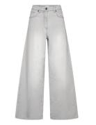 Denver Denim Relaxed Wide Leg Bottoms Jeans Wide Grey French Connection
