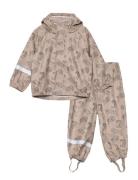 Rain Suit Outerwear Rainwear Rainwear Sets Beige Sofie Schnoor Baby And Kids