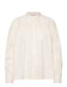 Shirt Tops Blouses Long-sleeved Cream Sofie Schnoor